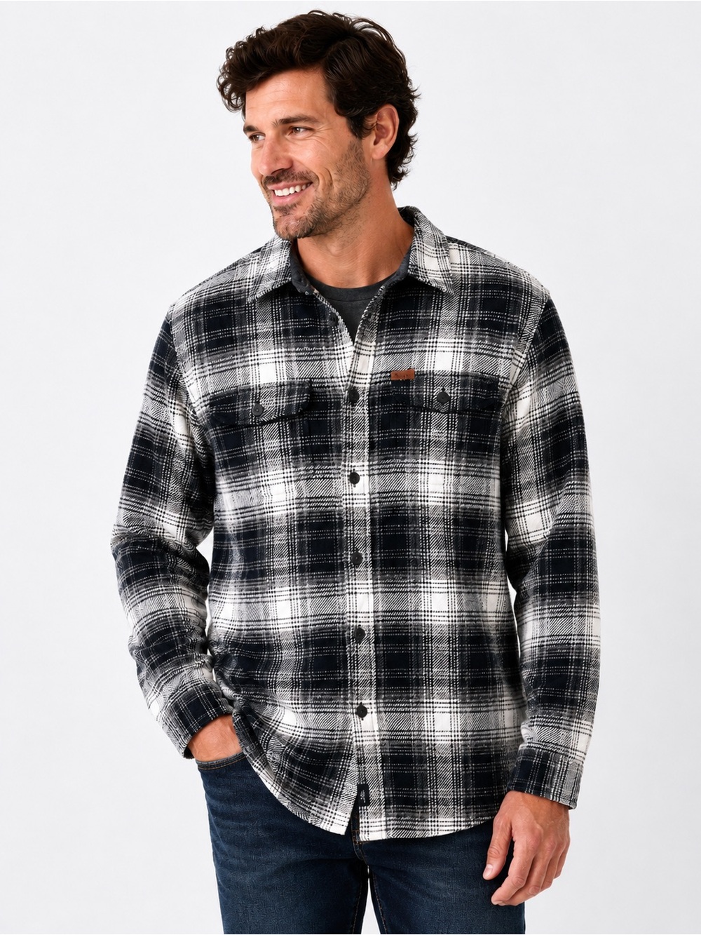 Orvis Men’s Plaid Flannel Shirt Jacket Small 100% Cotton Overshirt Shacket